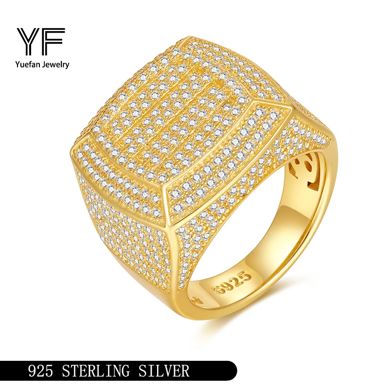 

Кольцо из стерлингового серебра 925 пробы VVS1 с муассанитом, мужское обручальное кольцо, кольцо в стиле хип-хоп, мужское обручальное кольцо, ювелирные изделия в стиле рок, уличная вечеринка, Рождество