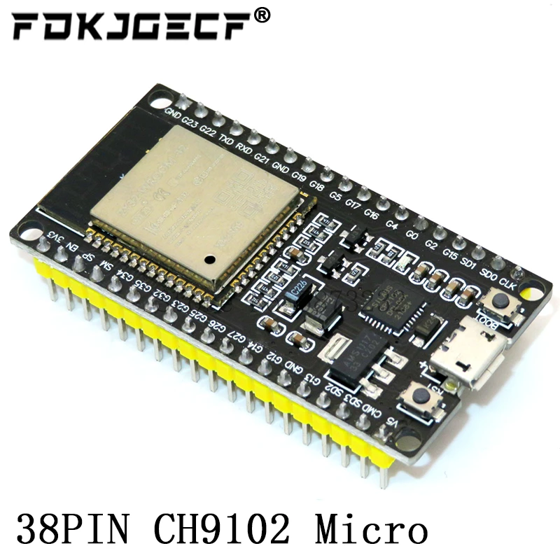 ESP32 Development Board ESP-32S Wireless Module WiFi+Bluetooth ESP-WROOM-32 IOT Expansion Board GPIO 1 into 2 for 38 Pin