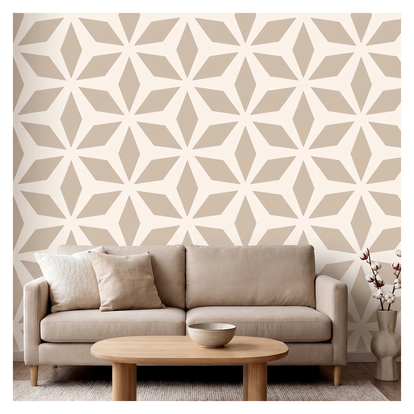 

Large Geometric rhombus Wall Stencil for painting on the walls Reusable templates for decorative plasters Home Decor