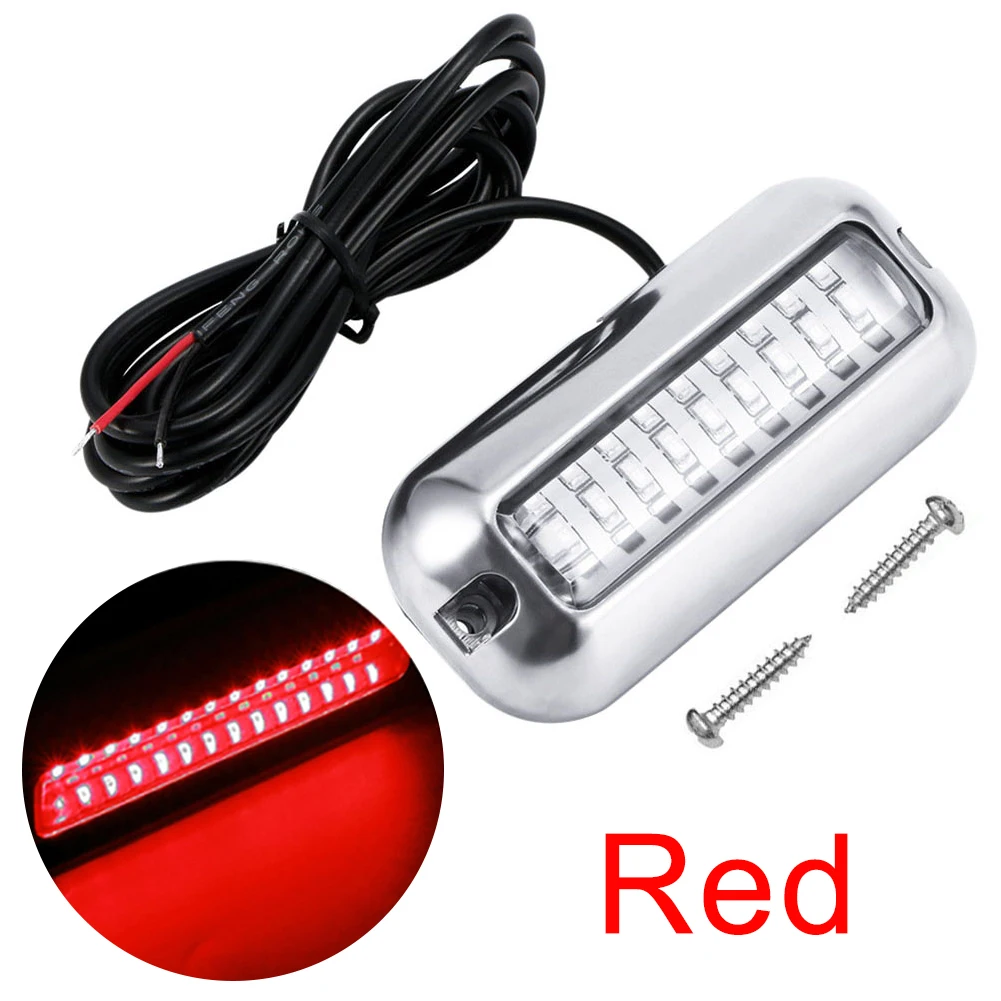 27LED luce subacquea lampada di poppa marina in acciaio inossidabile 10-30V luce di navigazione marina IP68 accessori per barche Yacht impermeabili