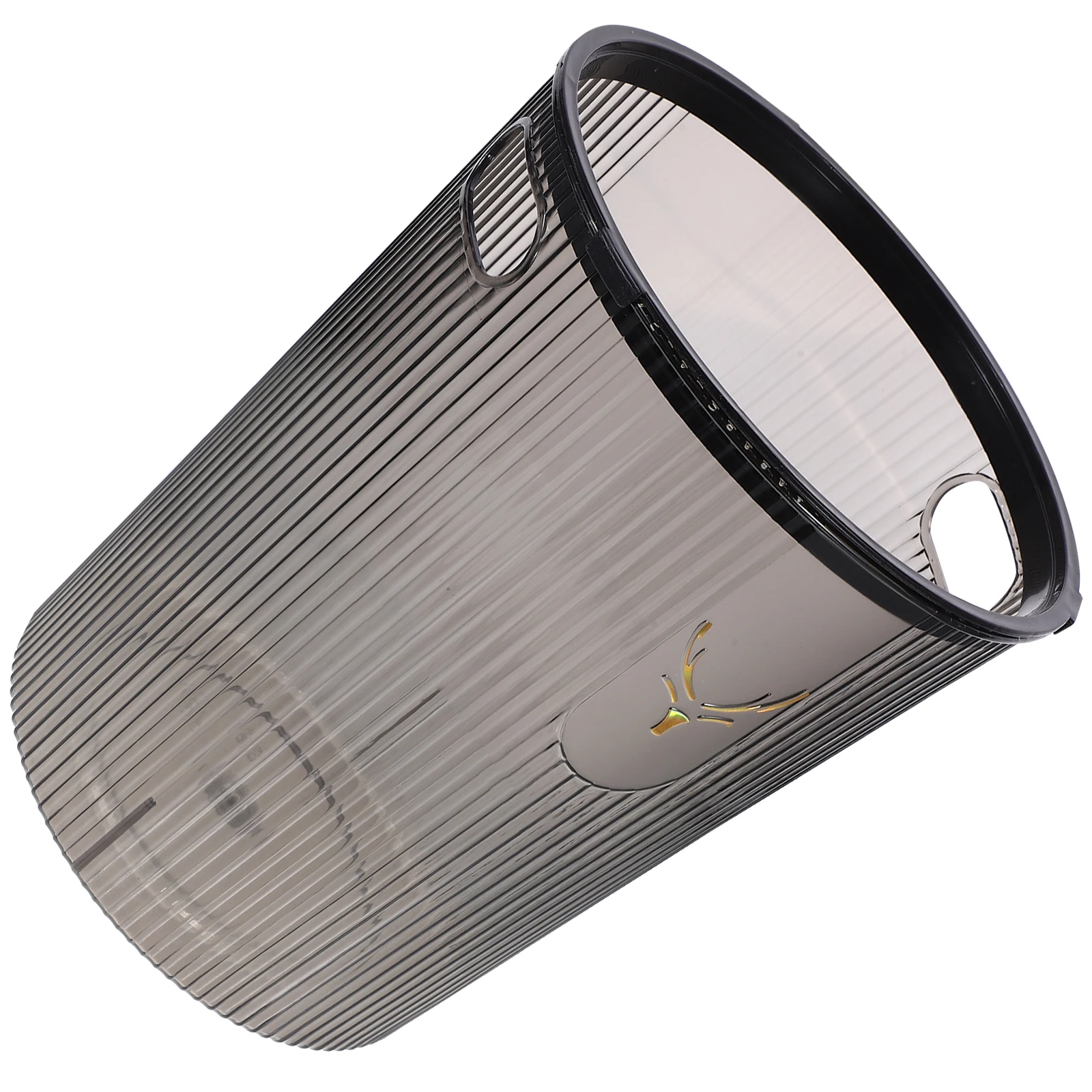 

1pc Large Capacity Plastic Trash Can Garbage Bin With Pressure Ring For Bedroom Bathroom Kitchen Office Hotel Sturdy Pet