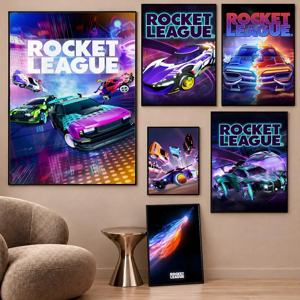 Game Rocket League Octane Fennec Boost Poster Aesthetic Wall Art Poster HD Waterproof PP Self Adhesive Bedroom Dorm Room Decor