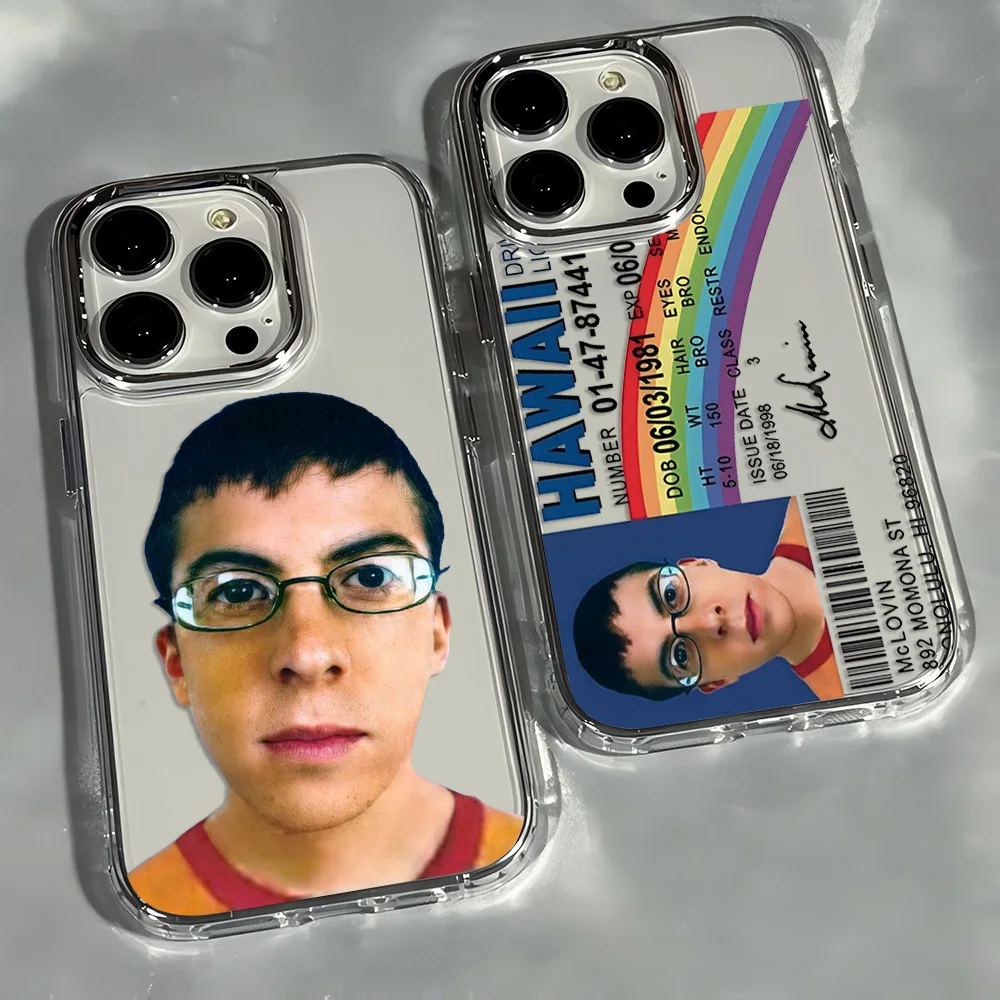Mclovin Movie Superbad Phone Case For iPhone 17 16e 16 15 14 13 12 11mini Pro Max X XR XSMAX 8 7 Air Plus Transparent Soft Cover