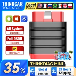 THINKCAR – Mini outil de Diagnostic de voiture Thinkdiag, Bluetooth, lecteur de Code de défaut, Scanner complet, voyant de contrôle du moteur, prise OBD2