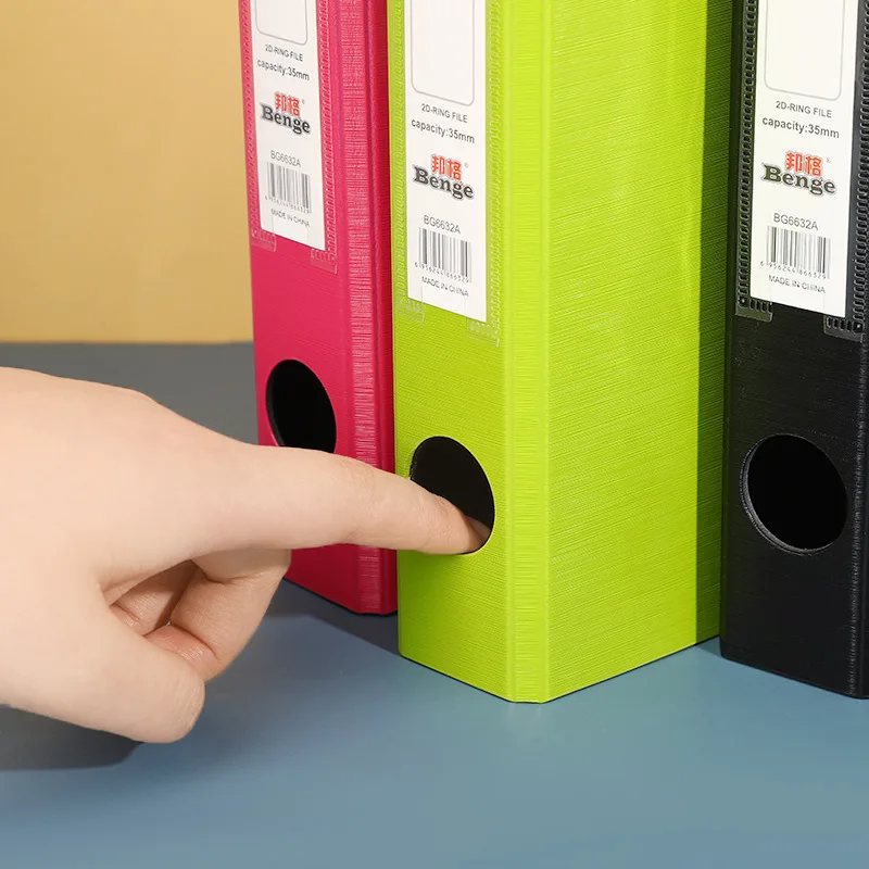 A4 punched loose leaf folder foam PP folder shell archive data book with two holes, two holes, three or four holes folders