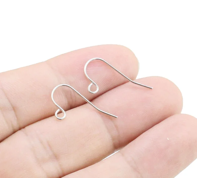 50pcs French Ear Wires, Simple Earring Hooks, Long Earring Wires, 30mm, Earrings Making, Jewelry Supplies -R594 S027