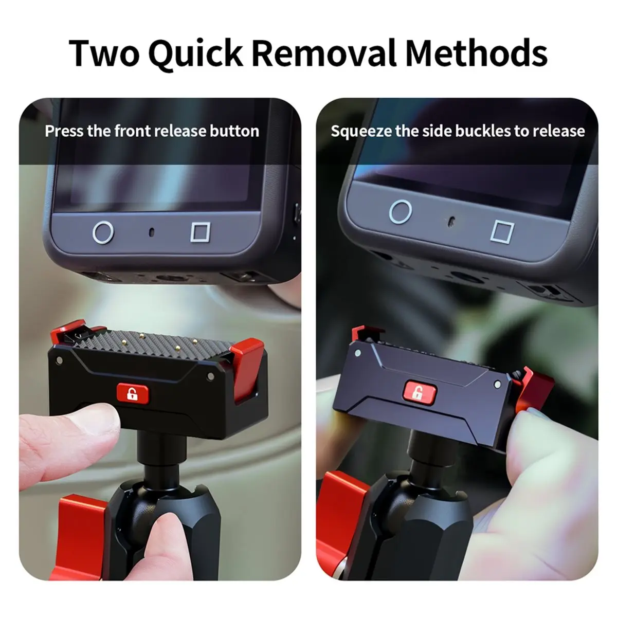 1pc Magnetic Quick Release Charging Base for 360 Action Camera, Magnetic Quick-Release Base + 17mm Ball Head