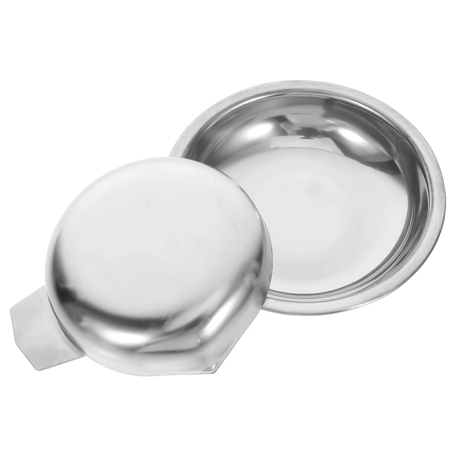 

2pcs Electronic Scale Tray Stainless Steel Weighing Pans for Diamonds Jewelry Tools Round Shape Mini Size Portable