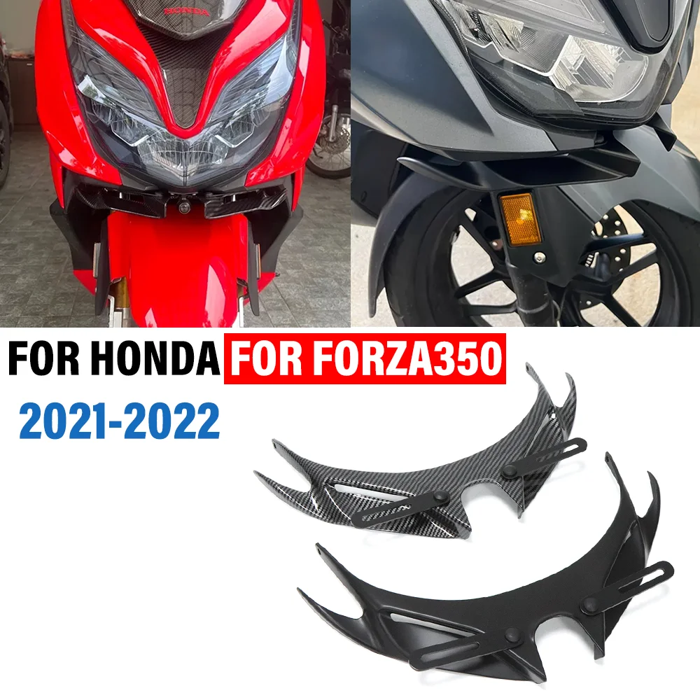 

Для HONDA для NSS350 FORZA 350 2021 2022, передний обтекатель мотоцикла, крылышки, аэродинамические боковые крылья, спойлер, аксессуары для обтекателя
