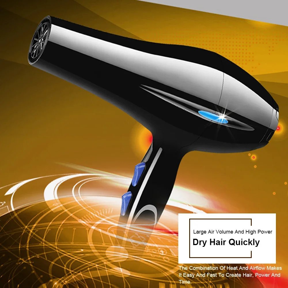 2200W Powerful Professional Hair Dryer 5 Gear Tools Dryer Negative Ion Hair Dryers Electric Blow Dryer Hot / Cold Air Blower Fan