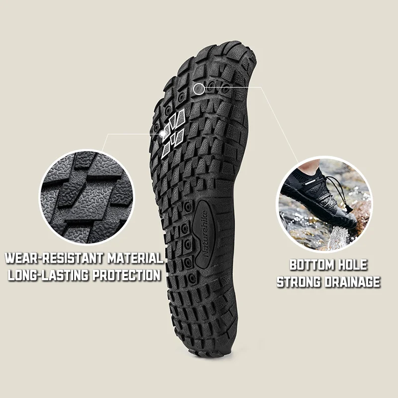 Naturehike Wading Sandals Antislip Breathable Anti-scratch Shoes Ultralight Antiskid Outdoor Sports Beach Feet-Protect Sneakers image 4