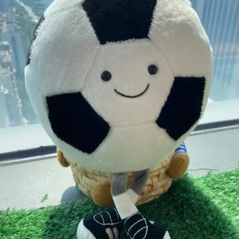 Porte-clés boule de sport en peluche, série mignonne, football, basket-ball, Tennis, poupée douce, breloque de sac, anti-Stress, cadeau de collection Kawaii