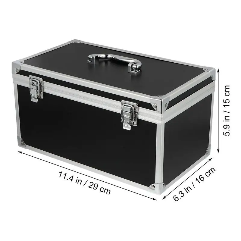 Aluminum Alloy Tool Box Multifunction Hard Storage Case Portable Parts Box Impact Resistant Case With Sponge