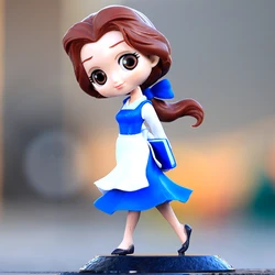 Disney QPosket Belle Figures Toy Beauty And The Beast Belle Model Dolls Kids Gifts 14cm