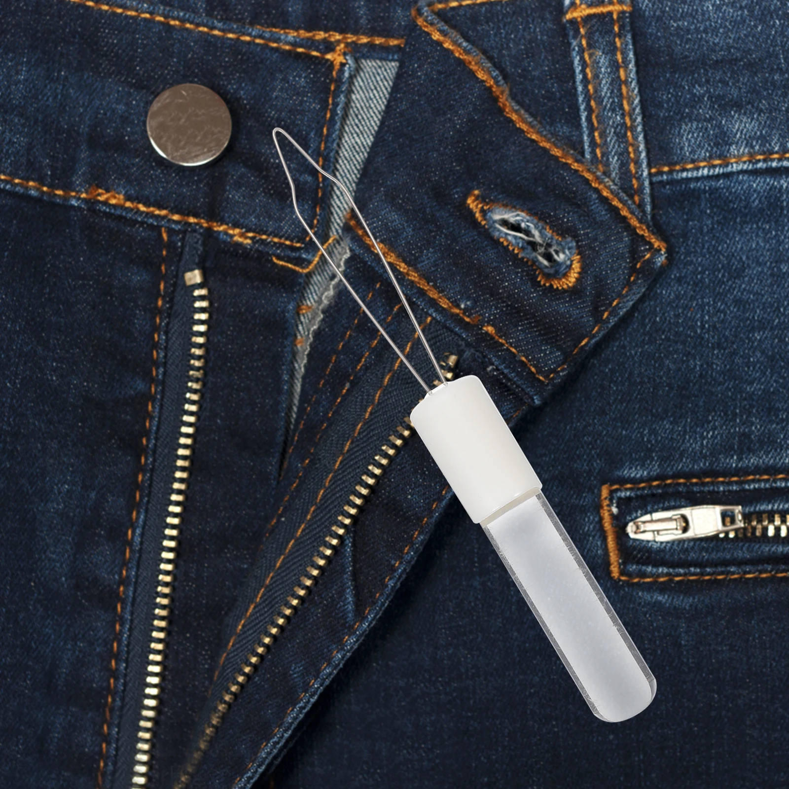 

Dressing Aid Tool One Hand Button Assist Hooks Pulling Helper Zipper Puller Steel Wire Ring Non Slip