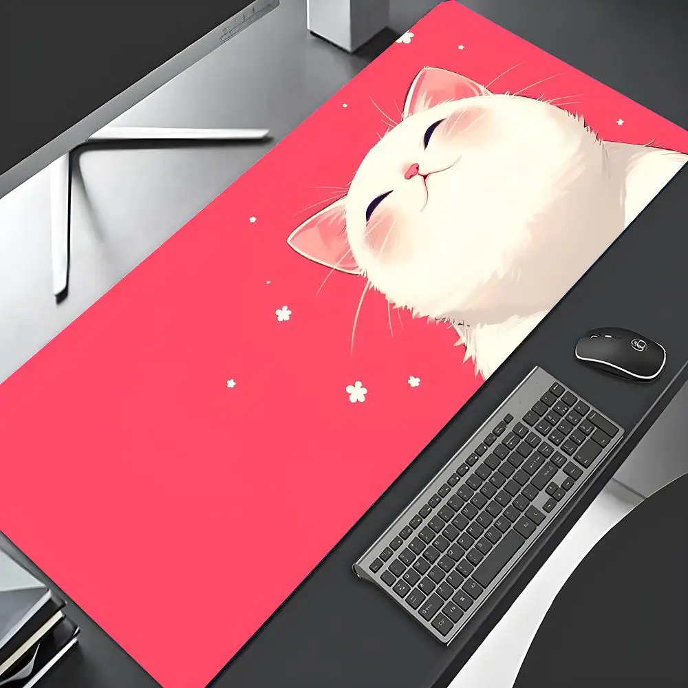 

cute cartoon kitten Gaming Mouse Pad Laptops Deskmat 900x400mm Mousepad Office Carpet Gamer Keyboard Computer Desks