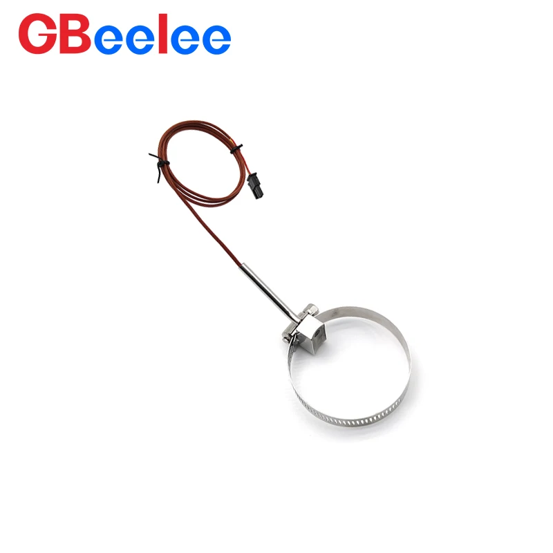 30 peças braçadeira termopar de temperatura de alta qualidade tipo braçadeira de mangueira sensor de temperatura de aço inoxidável tipo k medida de superfície de tubo