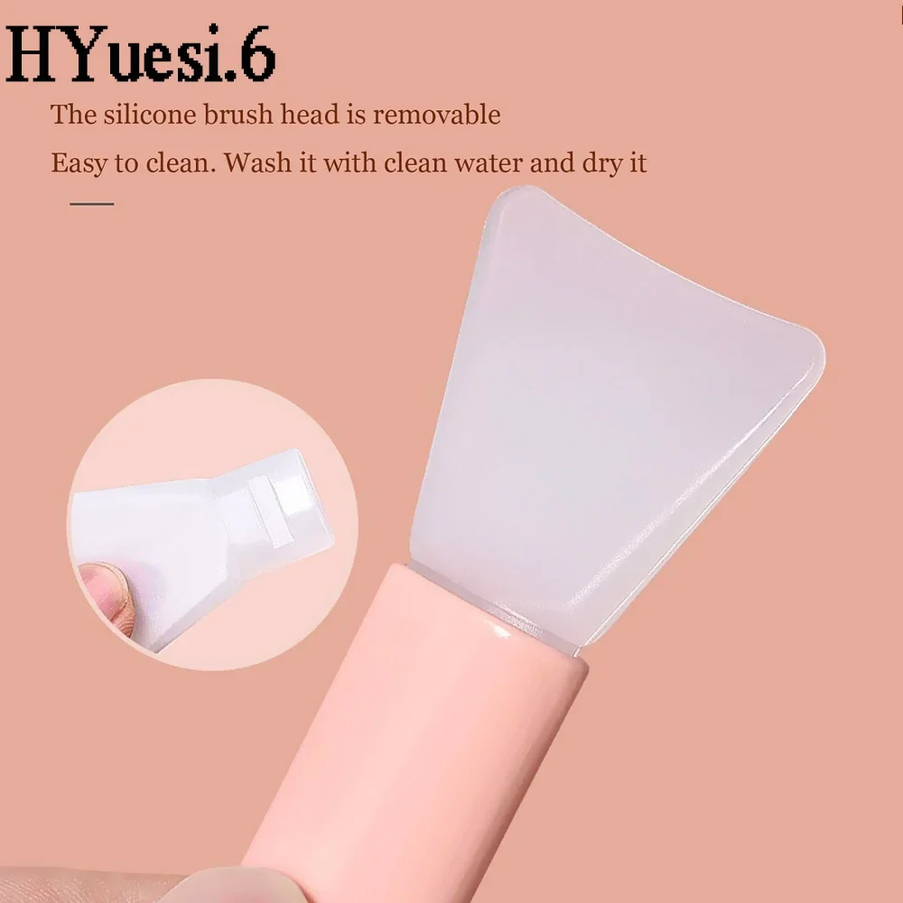 Classic Double-Ended Face Mask Brush With Soft Silicone Head Cream Lotion Applicator DIY Beauty Tool