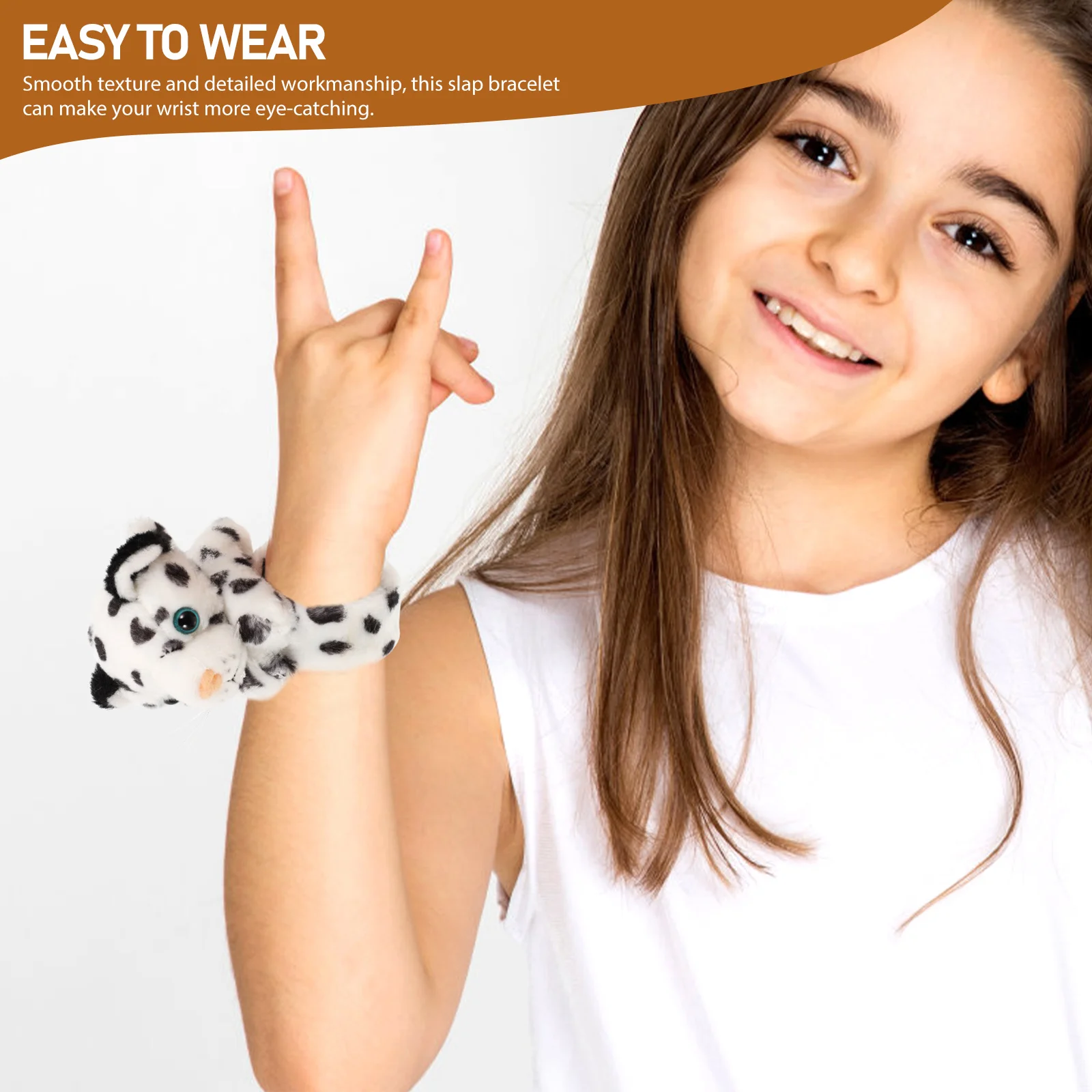 

6 Pcs Simulated Animal Bracelet Slap Band Kid Bracelets The Button Animals Pp Cotton Bands Toddler Kids
