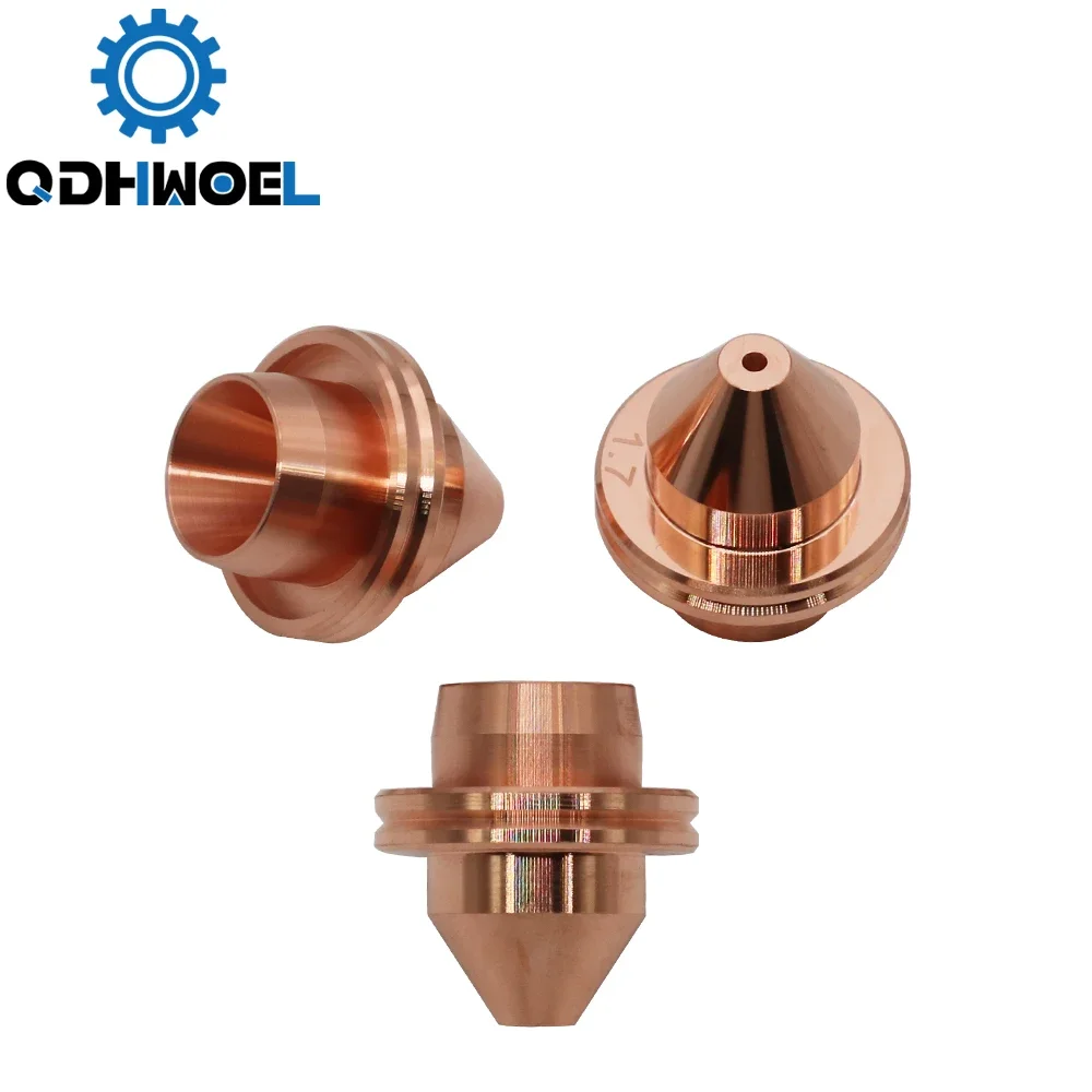 Imagem -06 - Qdhwoel-conexões de Bocal Laser de Camada Única Bocal de Corte a Laser de Fibra para Mitsubishi 10 Pcs por Lote