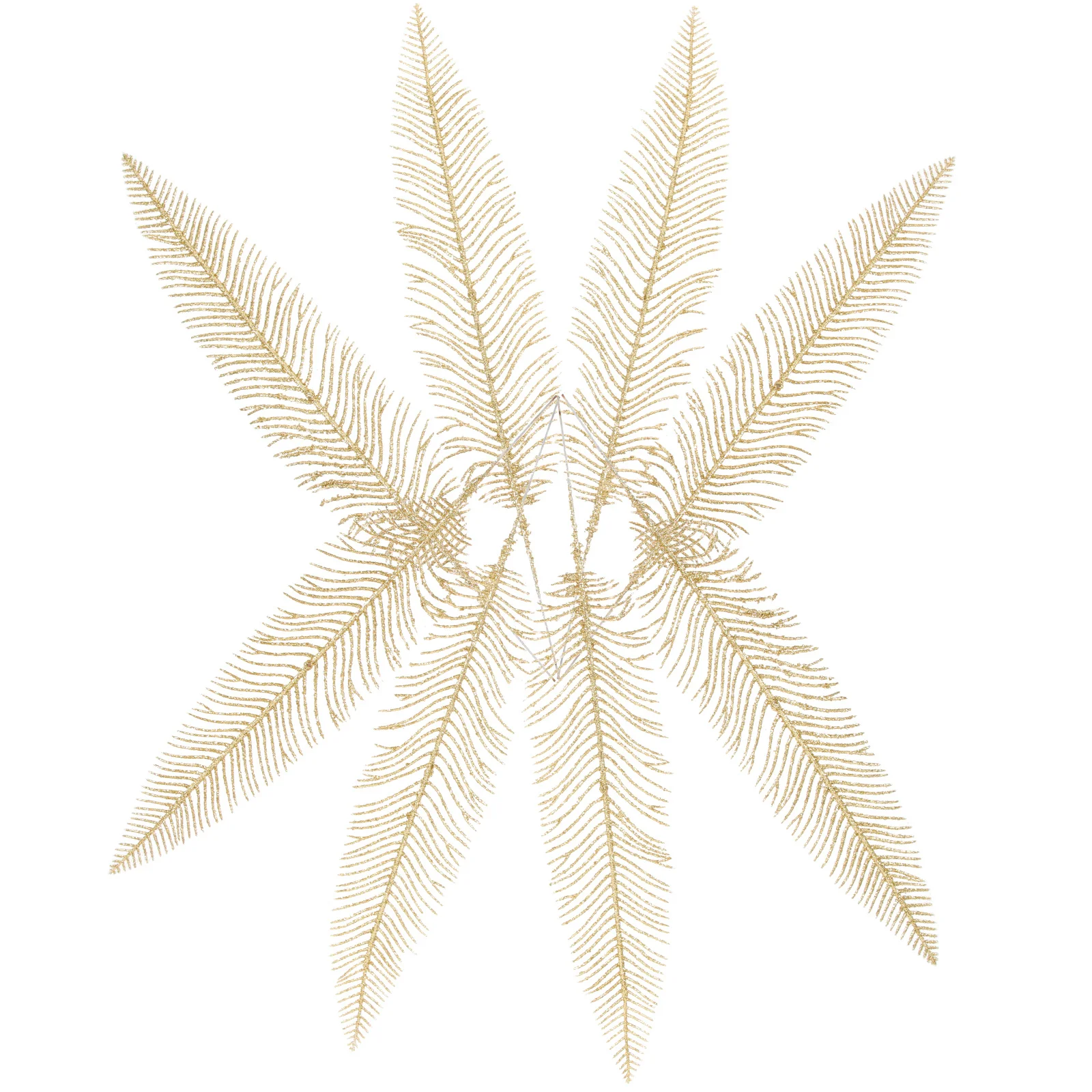 

10Pcs Golden Leaf Decor Realistic Glitter Faux Leaves for Xmas Ornament Wreath DIY Christmas Decoration Flower Arrangement Home