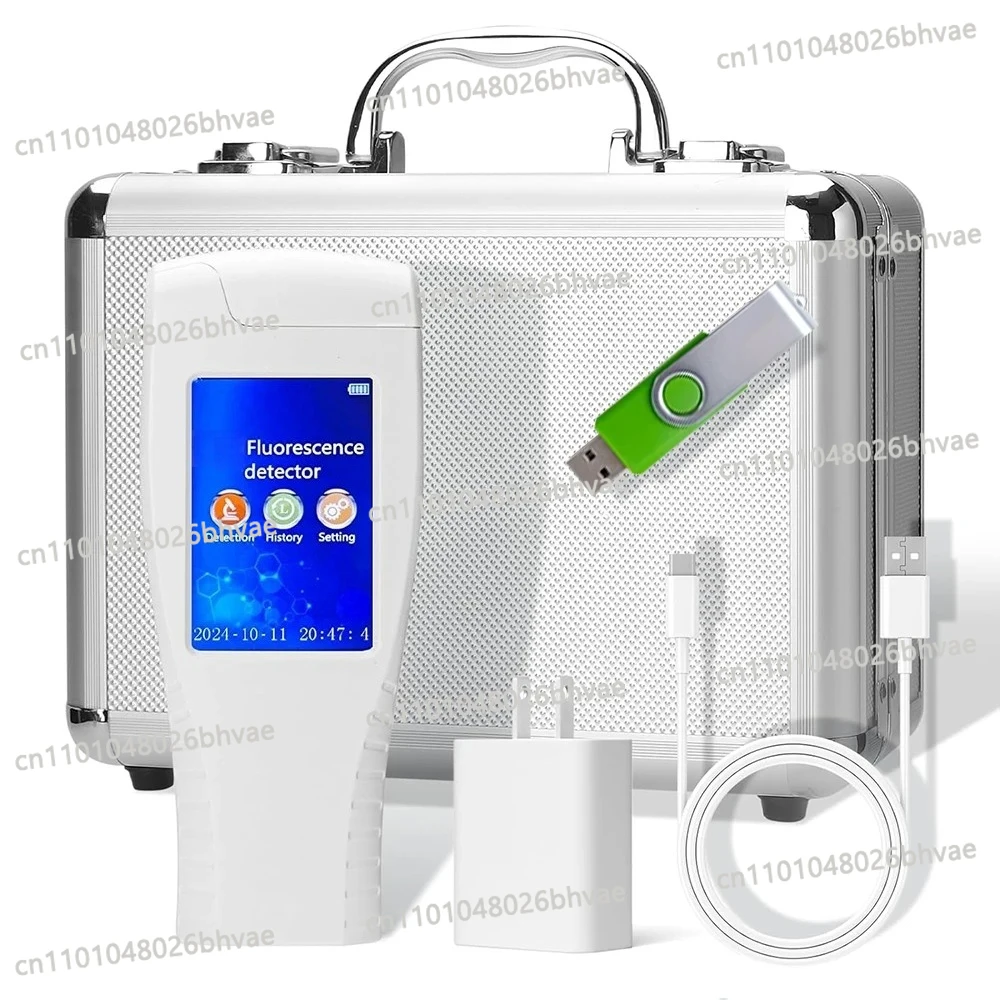 Portable Fluorescence Tester, Rechargeable Handheld Fluorescent Microbial Surface Cleanliness Tester Food Hygiene Monitor