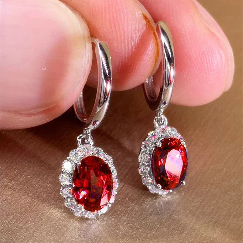 أقراط مرصعة بالزركون الأوروبية والأمريكية الجديدة للنساء، مزاج عصري، مجوهرات وإكسسوارات شخصية