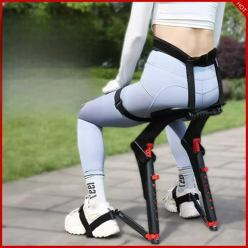 

Sitting anywhere Artifact Exoskeleton Sports Seat Non-invisible Seat Wearable Outdoor Sports Fishing Folding Station