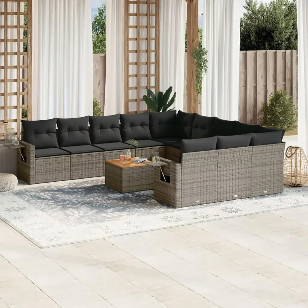 

Stylish Grey Garden Sofa Set for Outdoor Patio Furniture Comfortable Seating and Modern Design