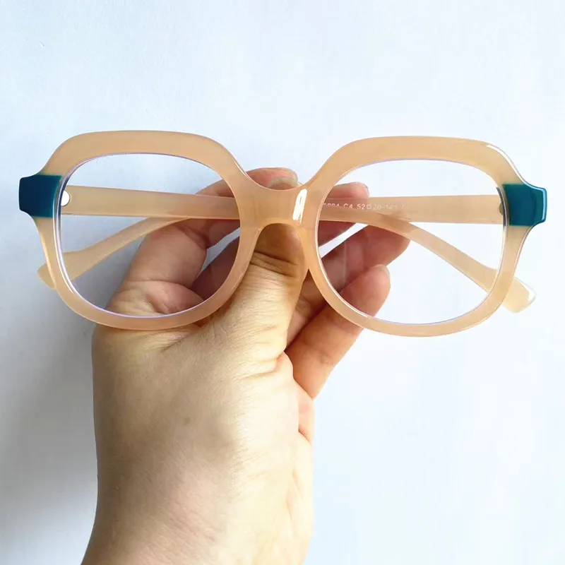 

NEW Anti-Blue Light Glasses Women Polygon Eyeglasses Patchwork Frame Spectacles Retro Googles TR90 Eyewaear Ornamental