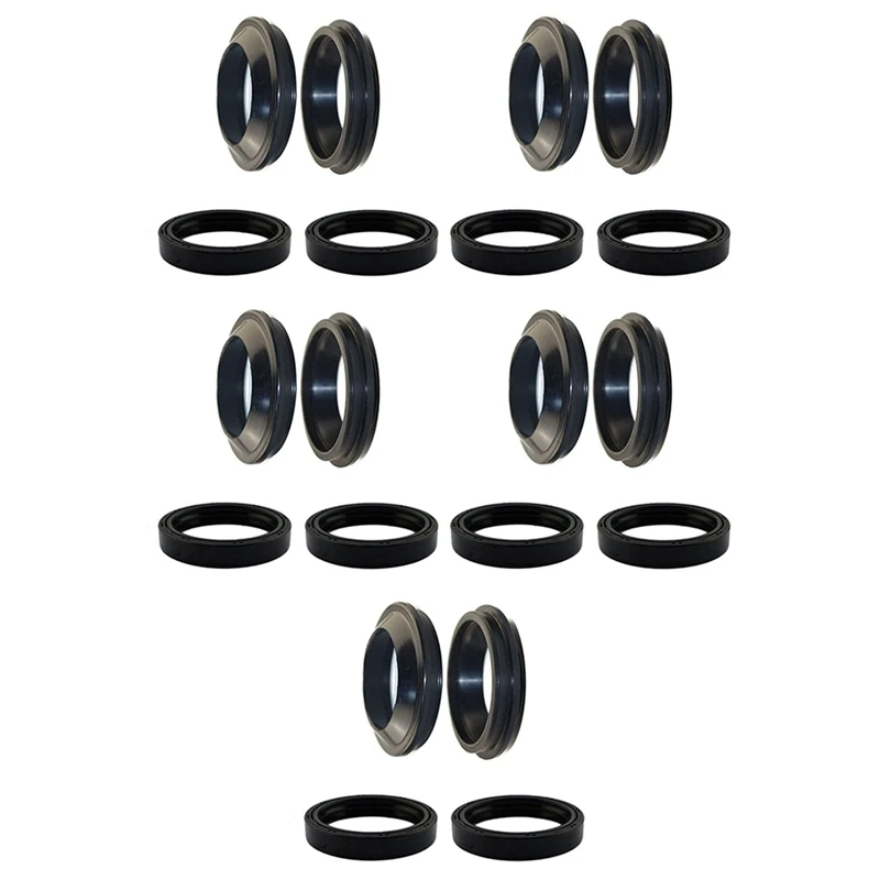 10X Motorcycle Front Fork Oil Seal And Dust Seal For HONDA CB-1 CB1 CB400 CBR400 CB750 HORNET 250 MAGNA CB 400 750