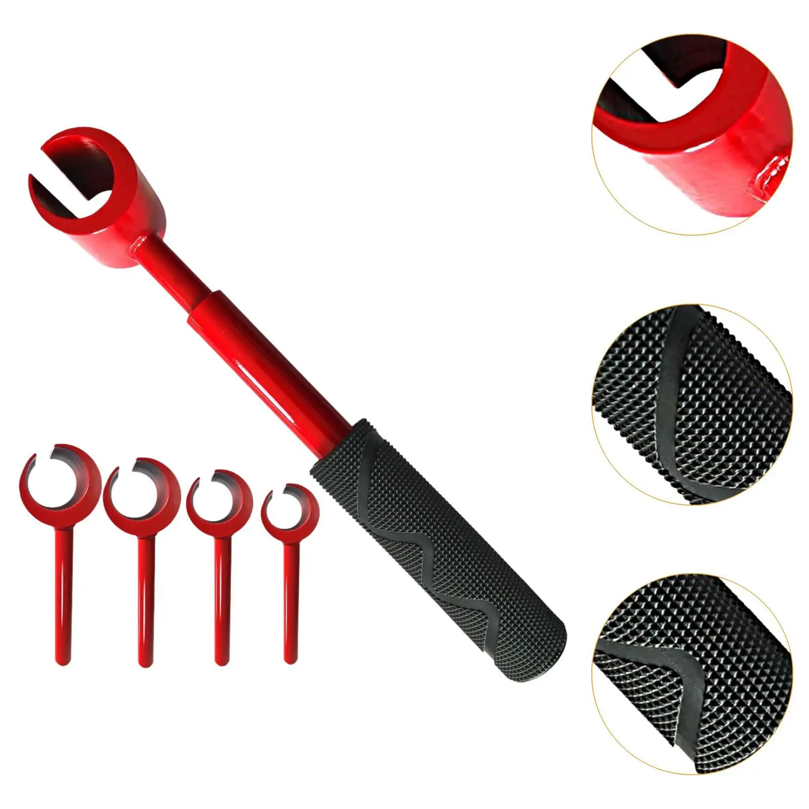 

5PCS Hinge Adjustment Wrench with Handle Door Hinge Gaps Bender Repair Tool 14/19/23/25mm Inner Hole