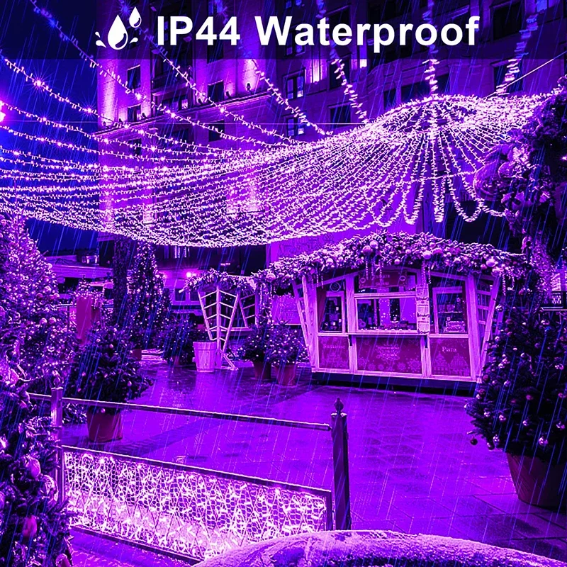 2023 LED Christmas Light Fairy Strings Lights Outdoor Garland 10M-100M For Xmas Holiday Party Wedding 2024 New Year Decoration