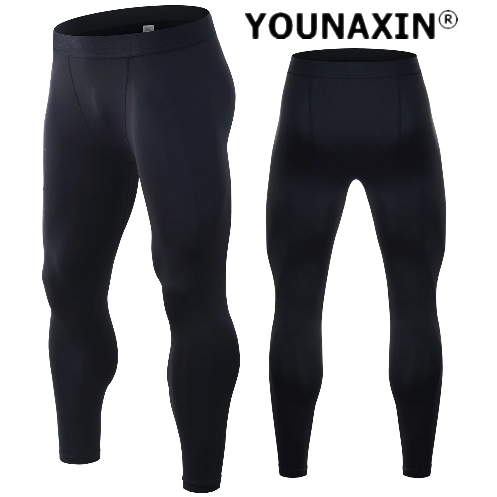 Men Gym Fitness Running Skinny Black Pants Sports Bottom Boy Leggings Training Tight Yoga Workout Casual Trouser Quick Dry