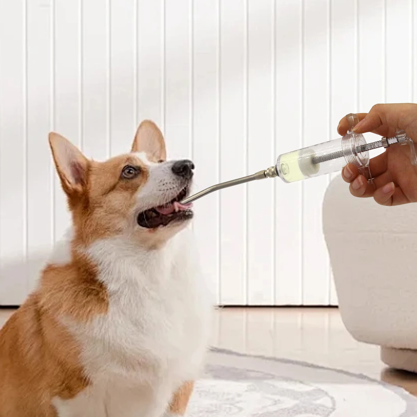20ml/30ml/50ml Lamm- und Ziegenfütterungsset 2-Klare Röhrchen Verstellbare Papageien-Fütterungsspritze für Hunde, Ferkel, Kaninchen und Vögel – Detail 5