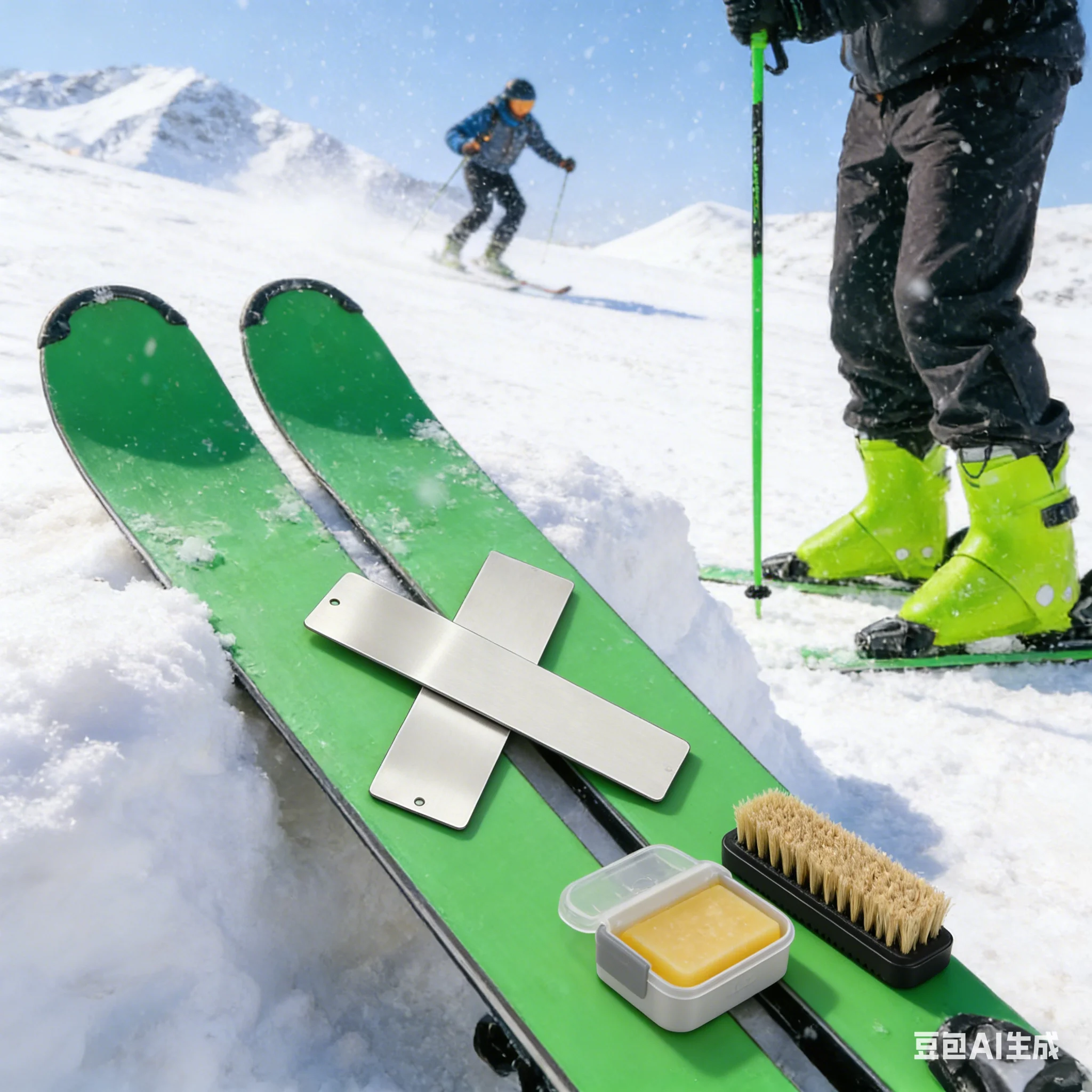 

2Pcs Ski Wax Scrapper Stainless Steel Snowboard Waxing Removal Tools For Removing Cooled Ski Scraper Snowboard Maintenance Parts