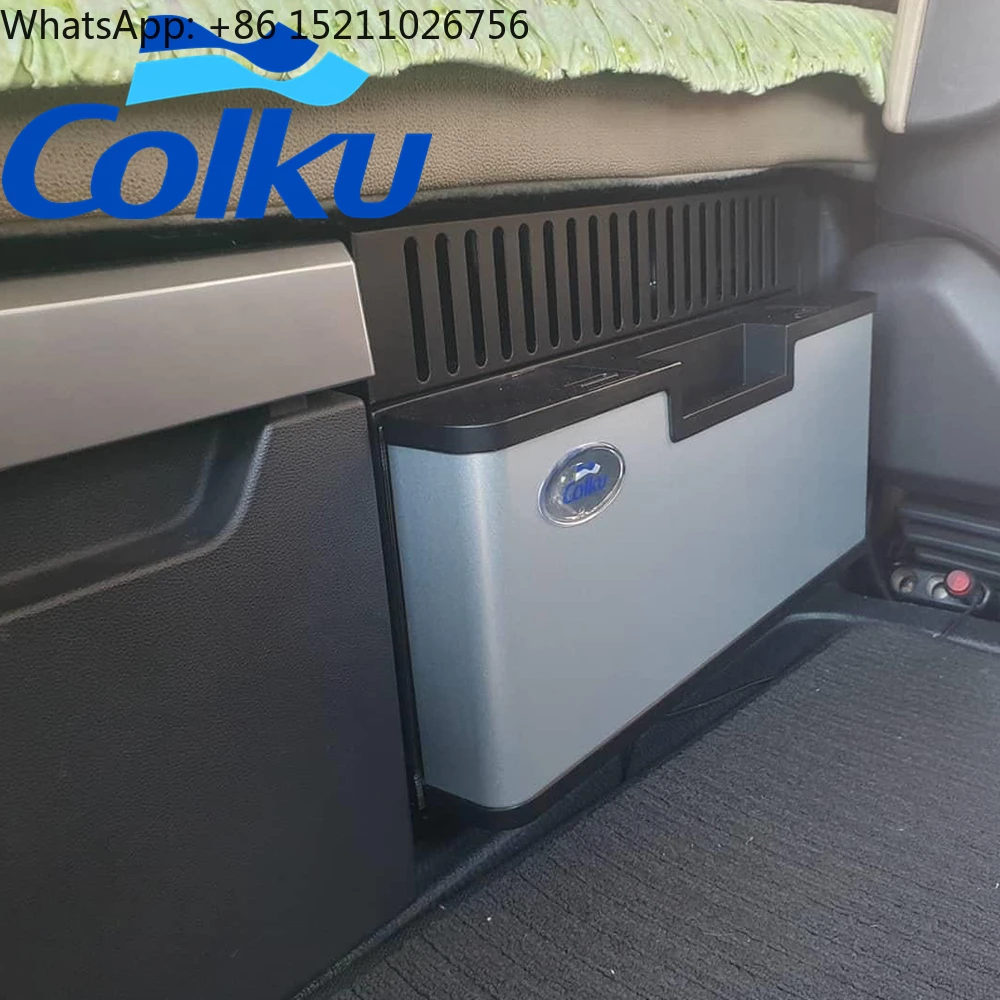 Colku DC-23DR built-in car fridge Convenient noise free night beside table horizontal drawer mini fridge for RV boat and hote