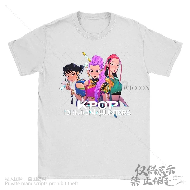 อะนิเมะภาพยนตร์KPopปีศาจคอสเพลย์Kawaiiการ์ตูนTshirt Fanartฤดูร้อนพิมพ์Breathableผ้าฝ้ายน่ารักJirai Keiสาวฮาโลวีน