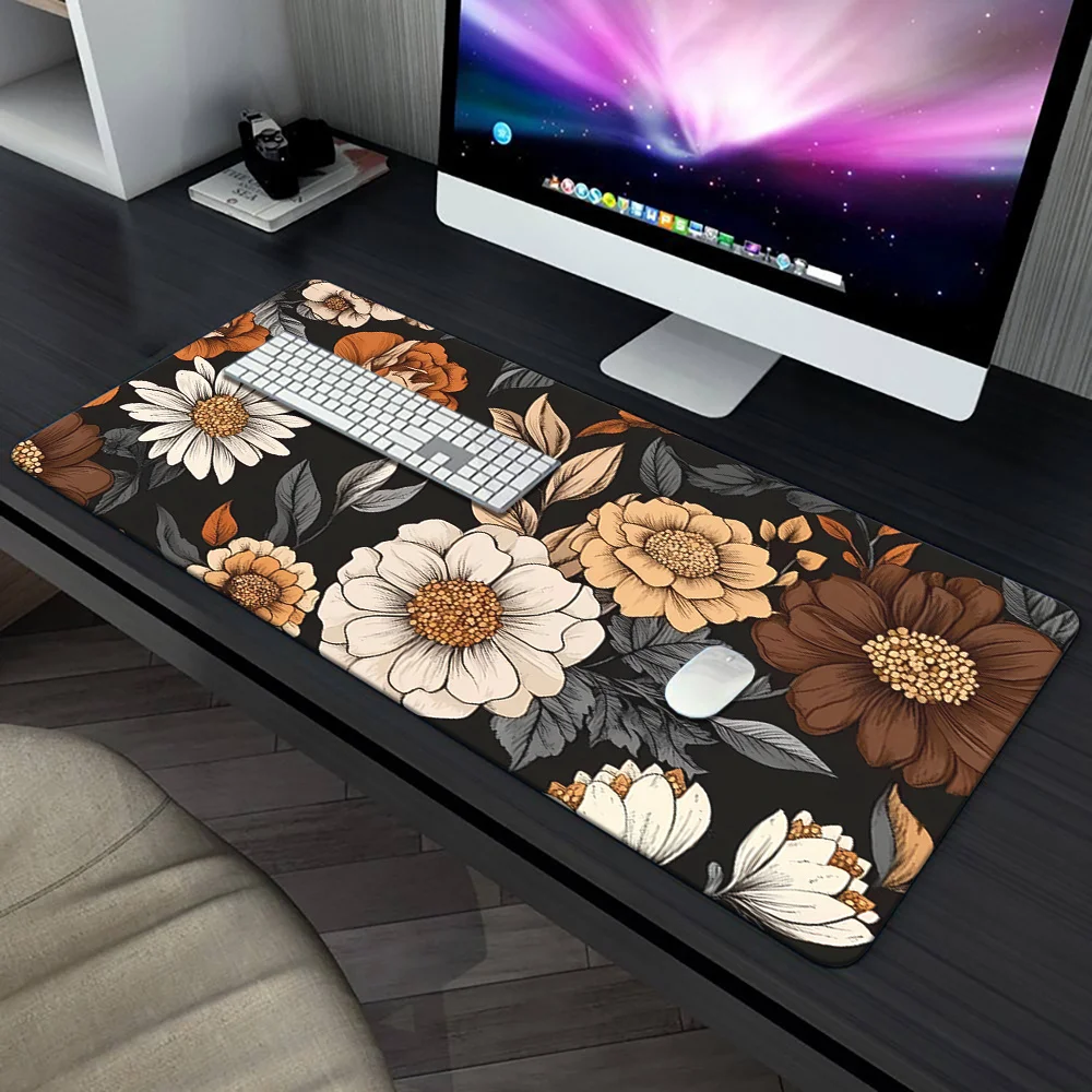 1pc Minimally simple and trendy printing Mousepad, Keyboard Gaming Accessories Mouse Mat, Office Computer PC Gamer Laptop Desk M