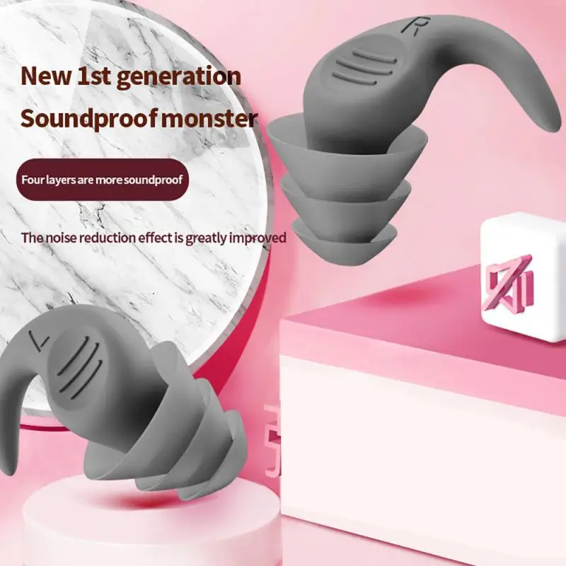 Беруши для плавания, Эргономичные Силиконовые беруши с шумоподавлением, многоразовые беруши для водных видов спорта, аксессуары для морского бассейна