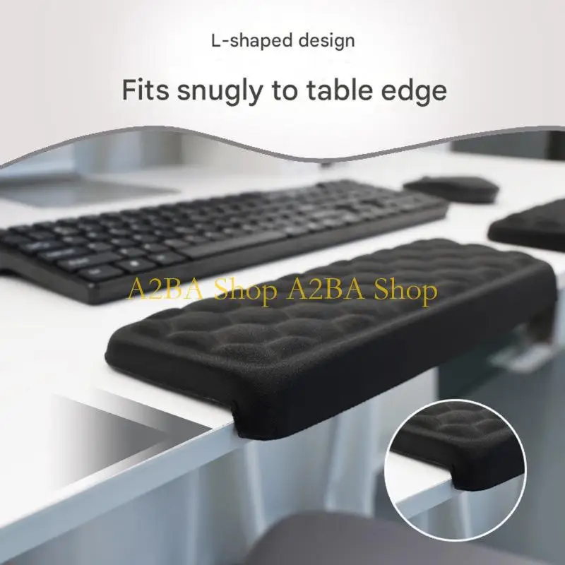 A2BA AntiSlip L Shaped Mouse Wrist Rest With Soft Surfaces For Extended Computer Use And Gaming