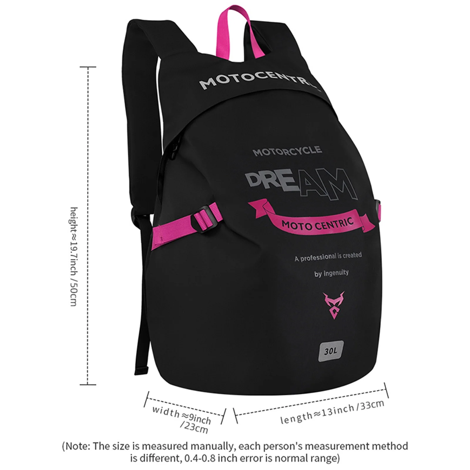 

Classic Large Capacity Motorcycle Helmet Bag Multifunctional Waterproof Reflective Bicycle Travel Backpack for Motorbike Riders