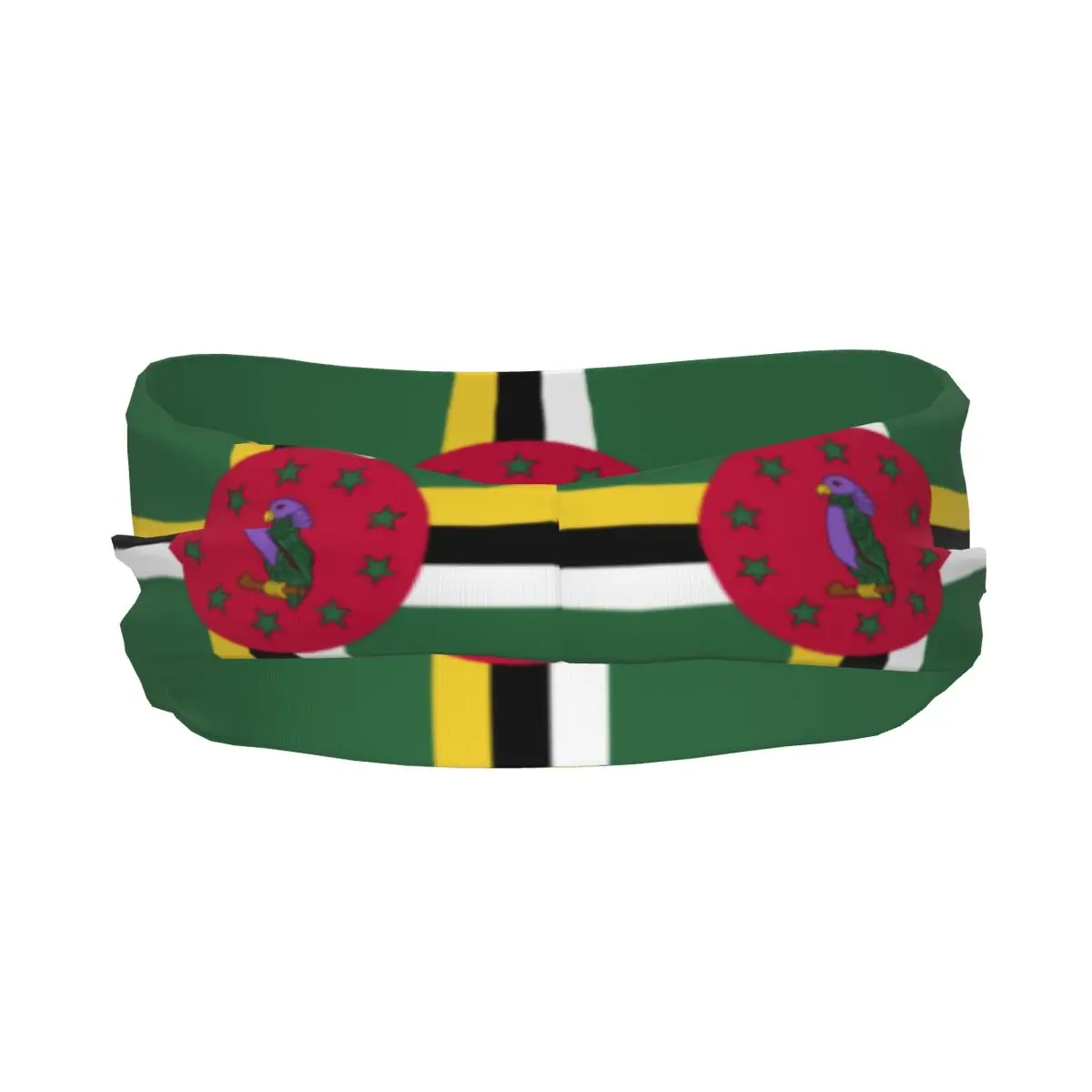 Sports Sweatband Breathable Headband Sweat Hair Head Band Dominica Flag Yoga Headband