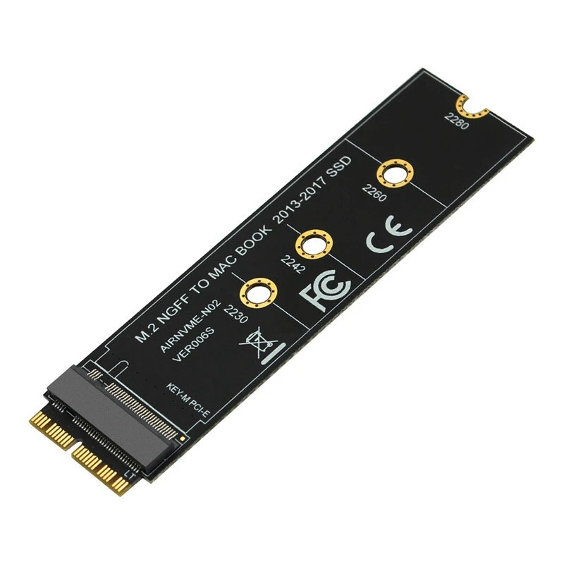 M.2 NVME SSD Convert Adapter Card for Air Pro Retina 2013-2017 NVME/AHCI SSD Kit for A1465 A1466 A1398 A1502-DTD2