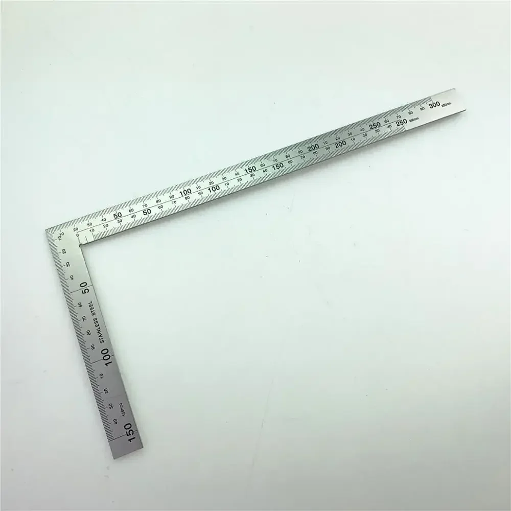 Stainless Steel Angle Ruler Thickening 300mm Multi-function 90° Angle Ruler Woodworking Right 500mm Turning Ruler