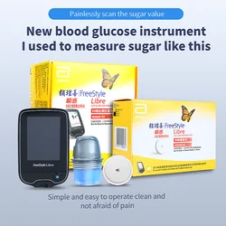 (EXP:2025-01-31) Sensor Libre de estilo libre medidor de glucosa en sangre Sensor escáner Sensor de Diabetes de prueba de azúcar sin dedos