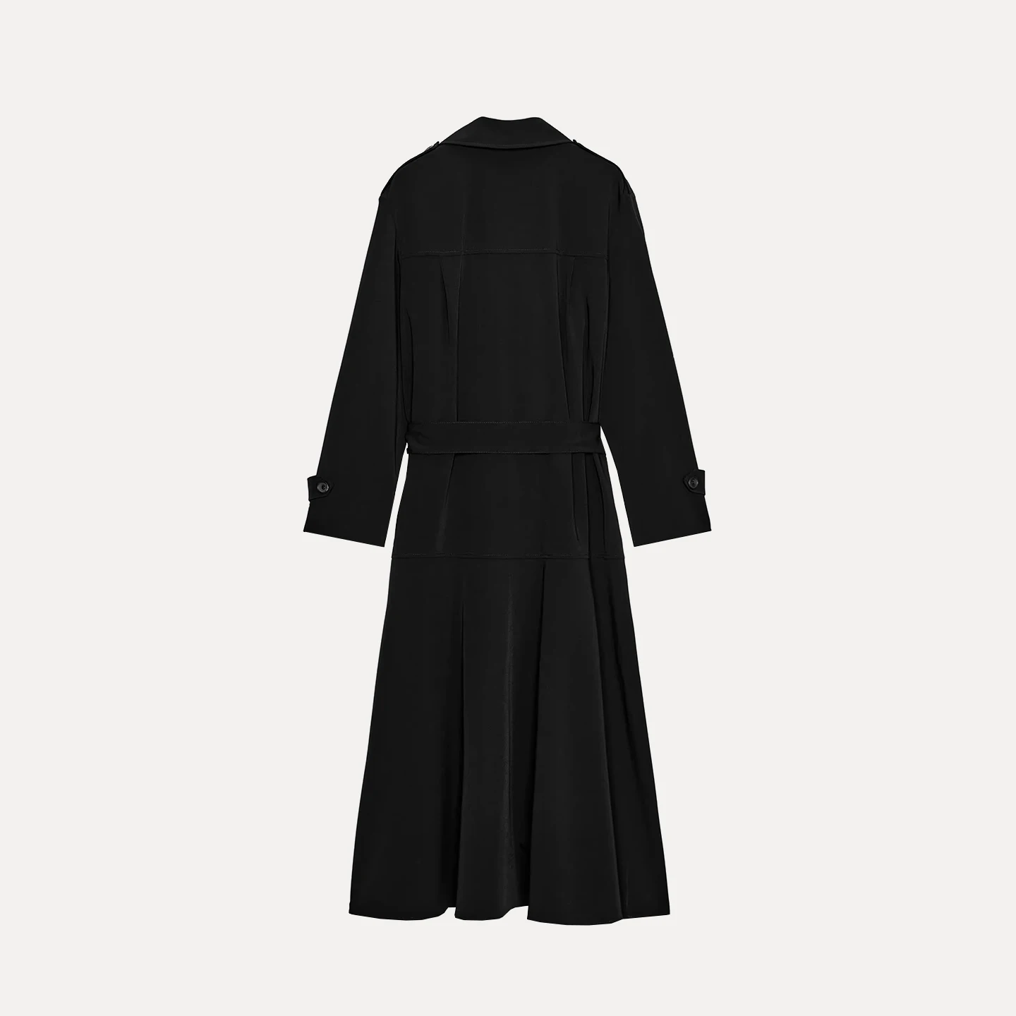 Z 2025 Winter Faionable Ele Windbreaker Sle Midi Dr Long Sve Button Closure Loose Fit Daily Wear Ladies Dr