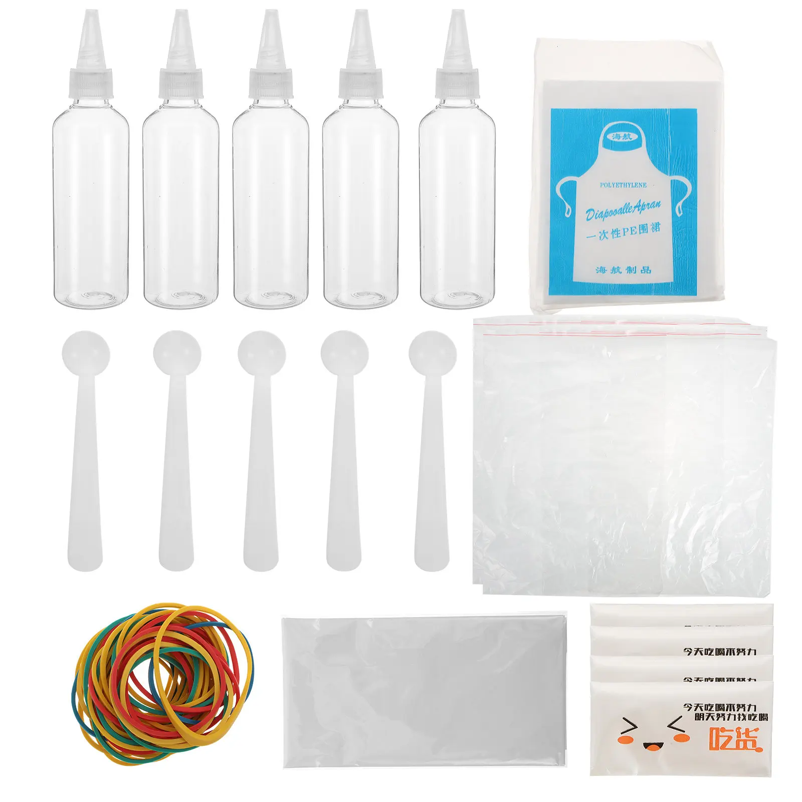 

1Set Tie-Dye Assisting Kit All Necessary DIY Dye Supplies for Clothing Hats Shoes Pants Fun Family Art Project