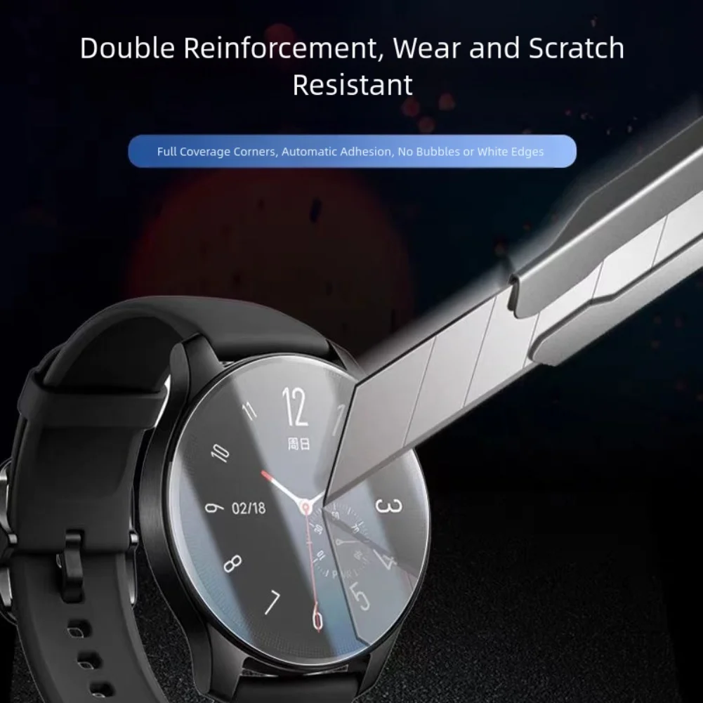 For CMF Watch 3 Pro Screen Protector Tempered Glass 9H Hardness Scratch Resistant Anti Fingerprint Coating Includes 3 Pieces