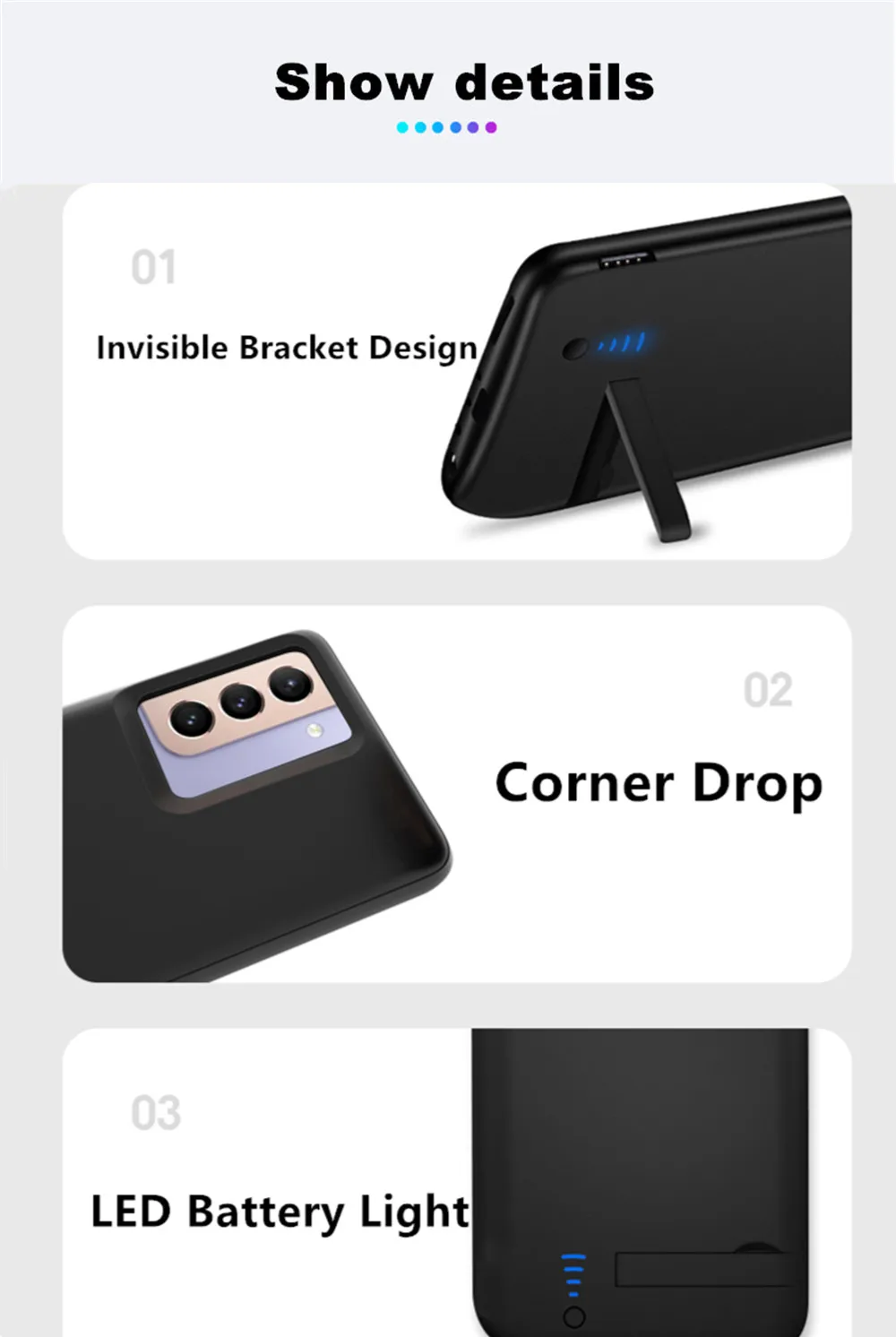 Étuis de chargeur de batterie externe intelligent pour Samsung, Galaxy S21, FE, S22, Ultra Plus, S20fe, banque d'alimentation portable, housse de développement